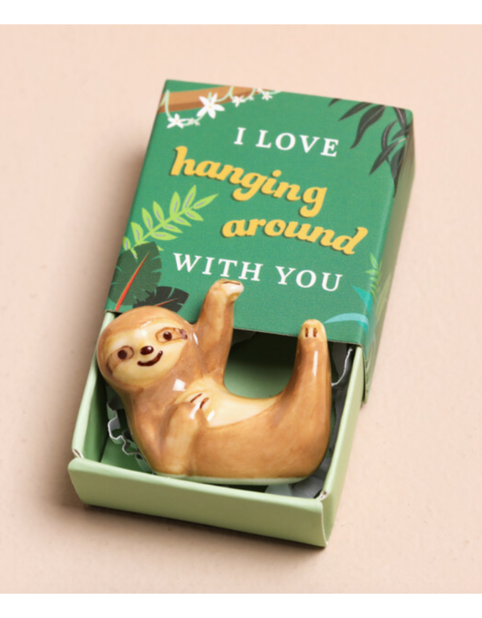 Hanging Around Sloth Tiny Matchbox