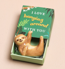 Hanging Around Sloth Tiny Matchbox