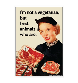 I'm Not Vegetarian Magnet