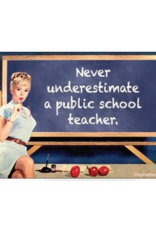 Never Underestimate a Public School Teacher Magnet