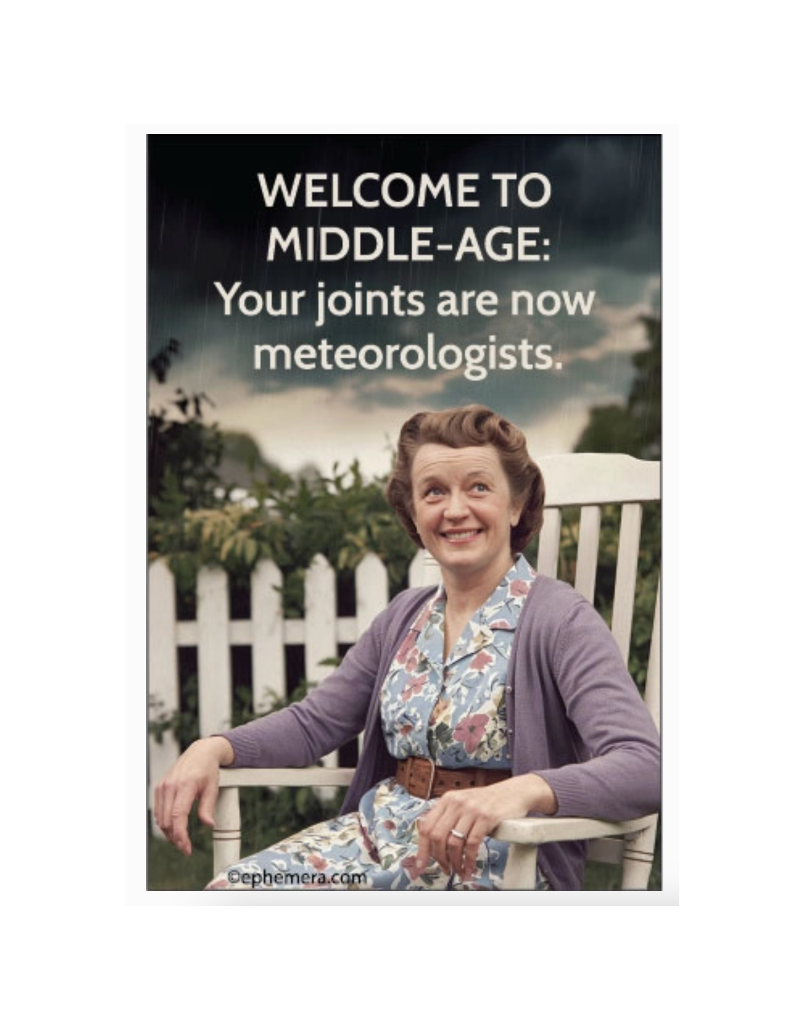 Welcome To Middle Age Meteorologist Magnet