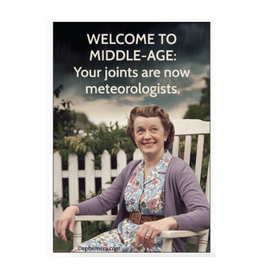 Welcome To Middle Age Meteorologist Magnet