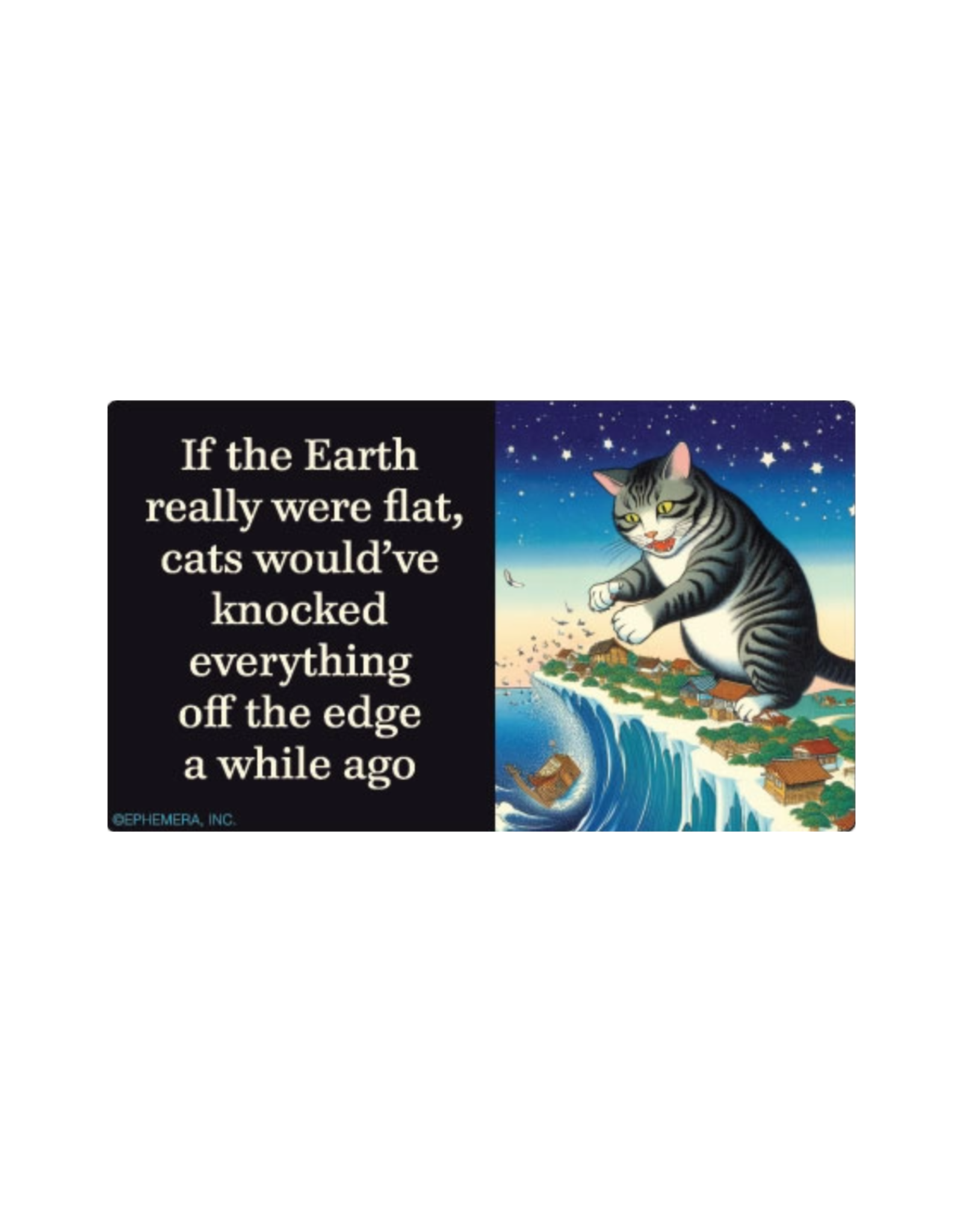 Flat Earth Cats Bumper Sticker