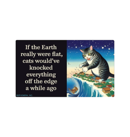 Flat Earth Cats Bumper Sticker