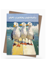 Happy Flocking Birdthday Greeting Card Happy Flocking Birdthday Greeting Card