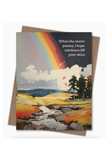 I Hope Rainbows Fill Your Skies Greeting Card I Hope Rainbows Fill Your Skies Greeting Card