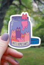 Cat Anti-Depressants Sticker