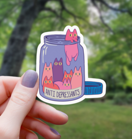 Cat Anti-Depressants Sticker