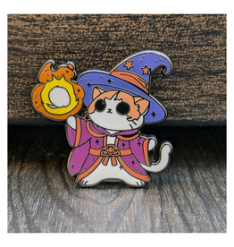 Wizard Cat Fireball Enamel Pin