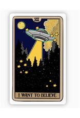 Tarot Sticker - I Want to Believe UFO
