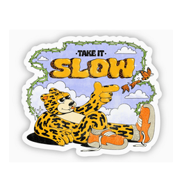 Take It Slow Cheetah Sticker