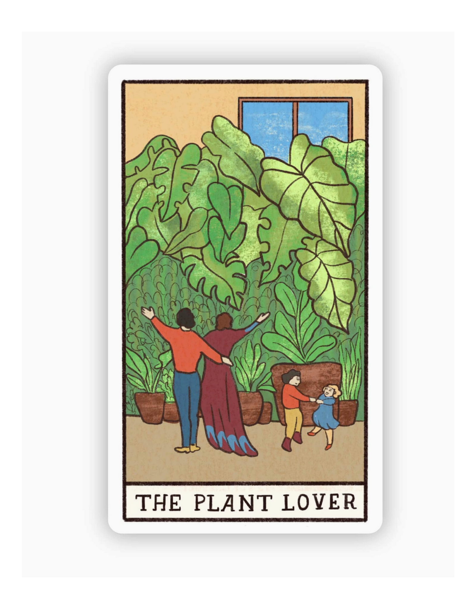 Tarot Sticker - the Plant Lover