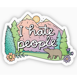 I Hate People Nature Sticker