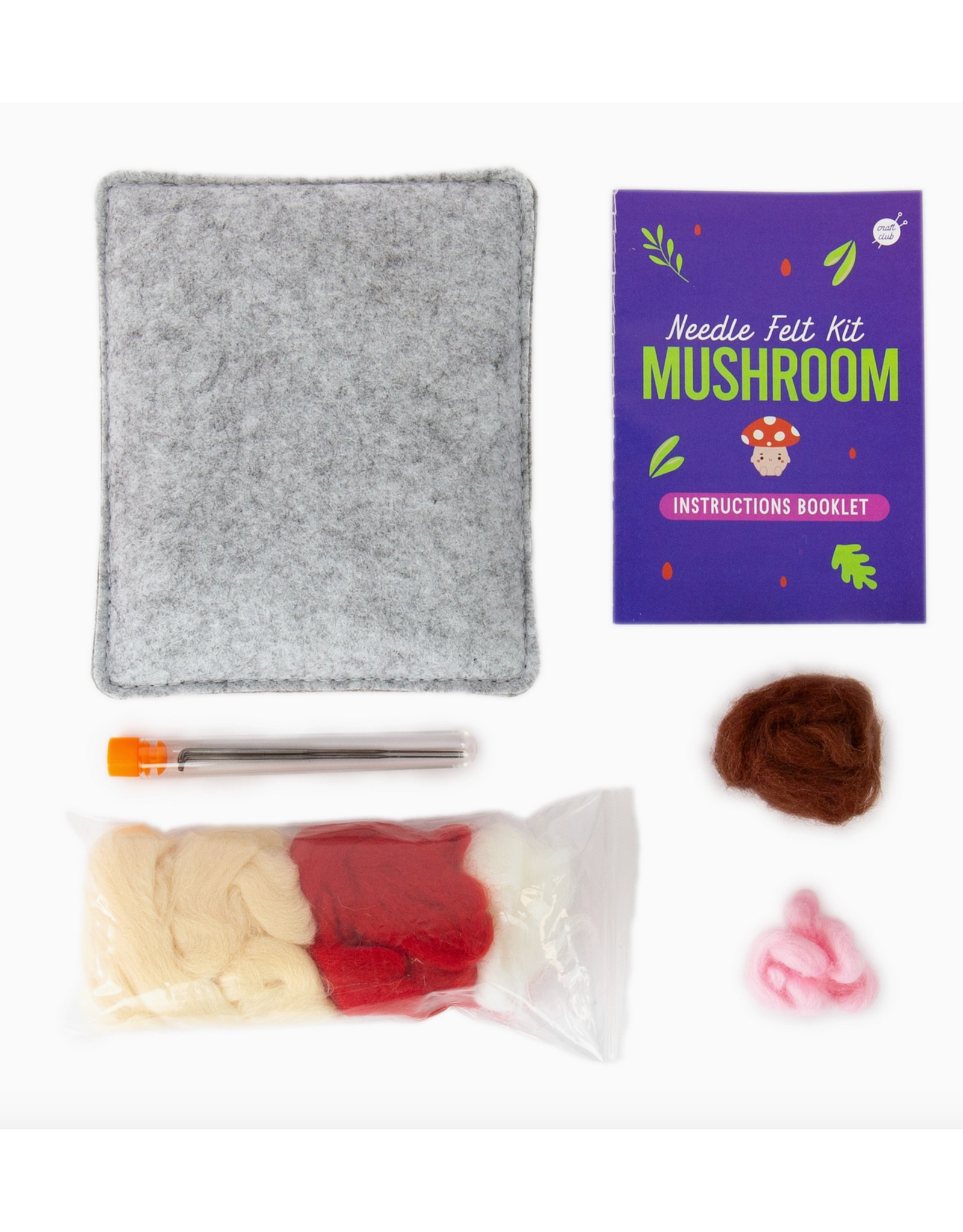 Needle Felt Mushroom Kit