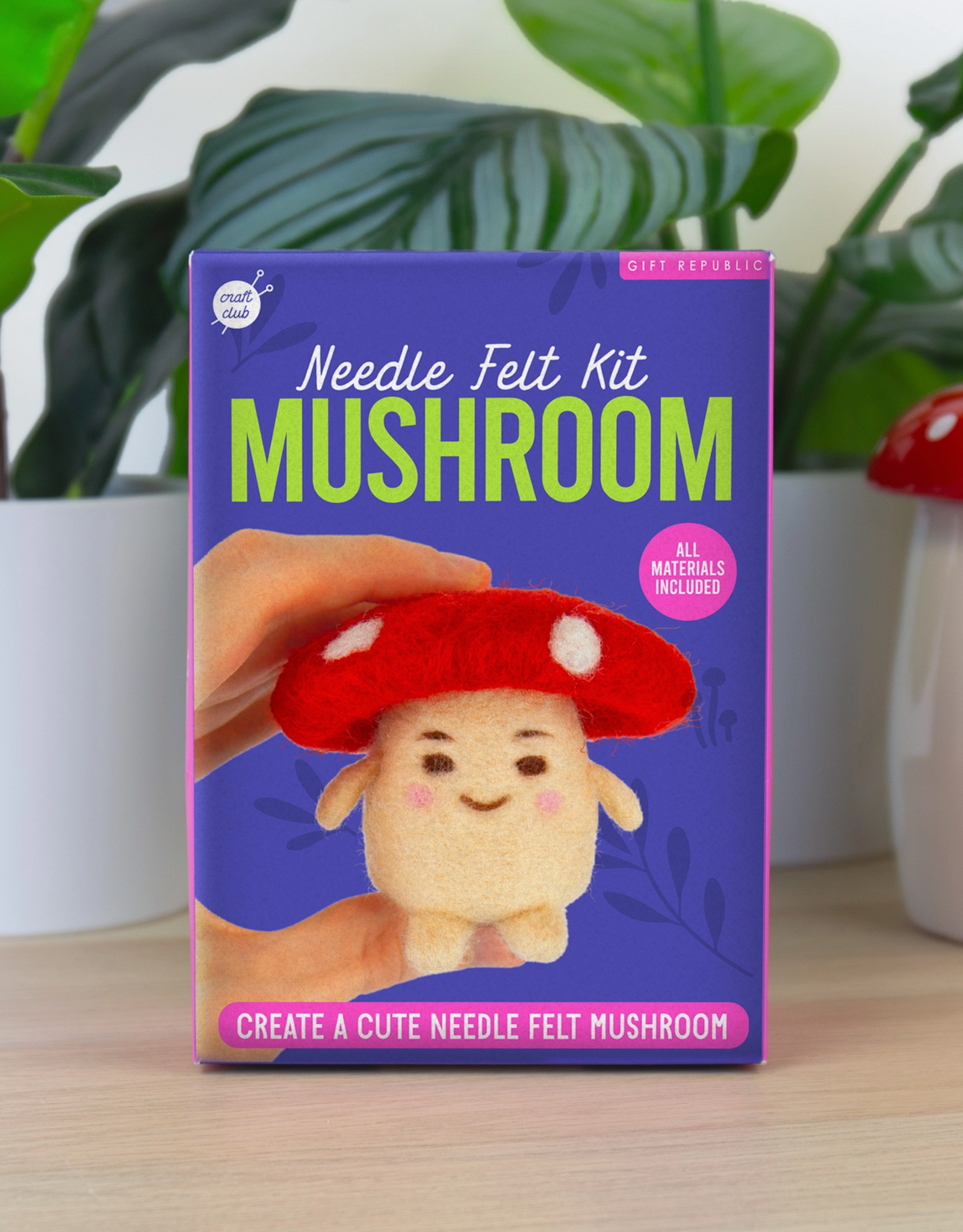 Needle Felt Mushroom Kit
