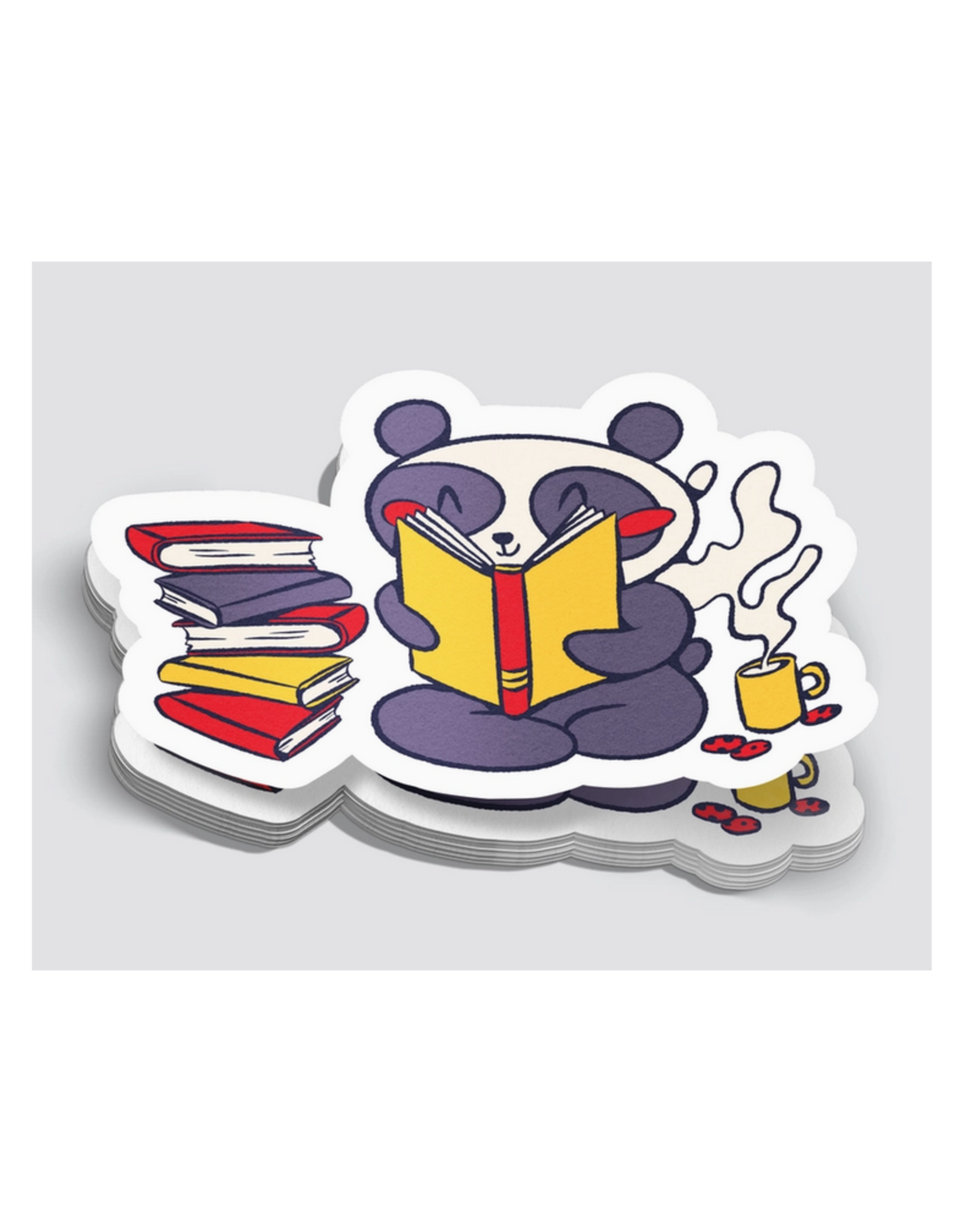 Panda Reading Sticker*