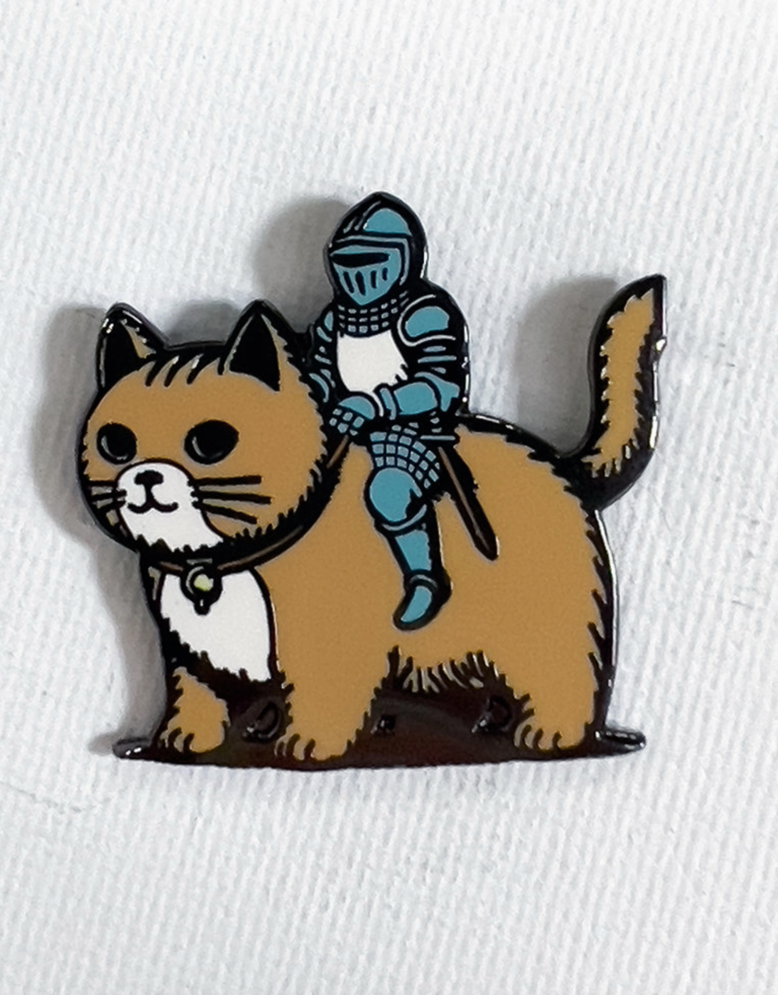 Cat Knight Enamel Pin
