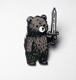 Murder Bear Enamel Pin