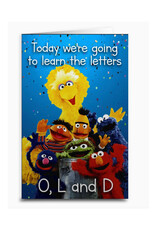 Learn the Letters O, L and D Sesame Street Greeting Card