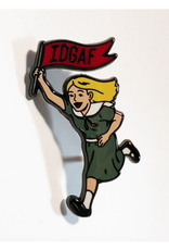 IDGAF Flag Enamel Pin