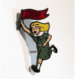IDGAF Flag Enamel Pin