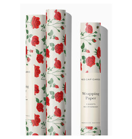 Blooming Roses Wrapping Paper - Curbside Only