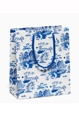 Blue Chinoiserie Gift Bag - Medium