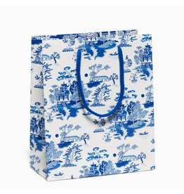 Blue Chinoiserie Gift Bag - Medium