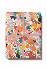 Fruits and Florals Wrapping Paper - Curbside Only