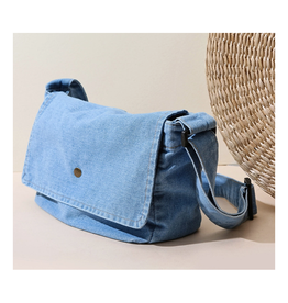 Light Blue Denim Shoulder Bag