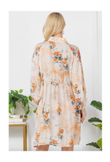 Peachy Floral Button Down Dress Peachy Floral Button Down Dress
