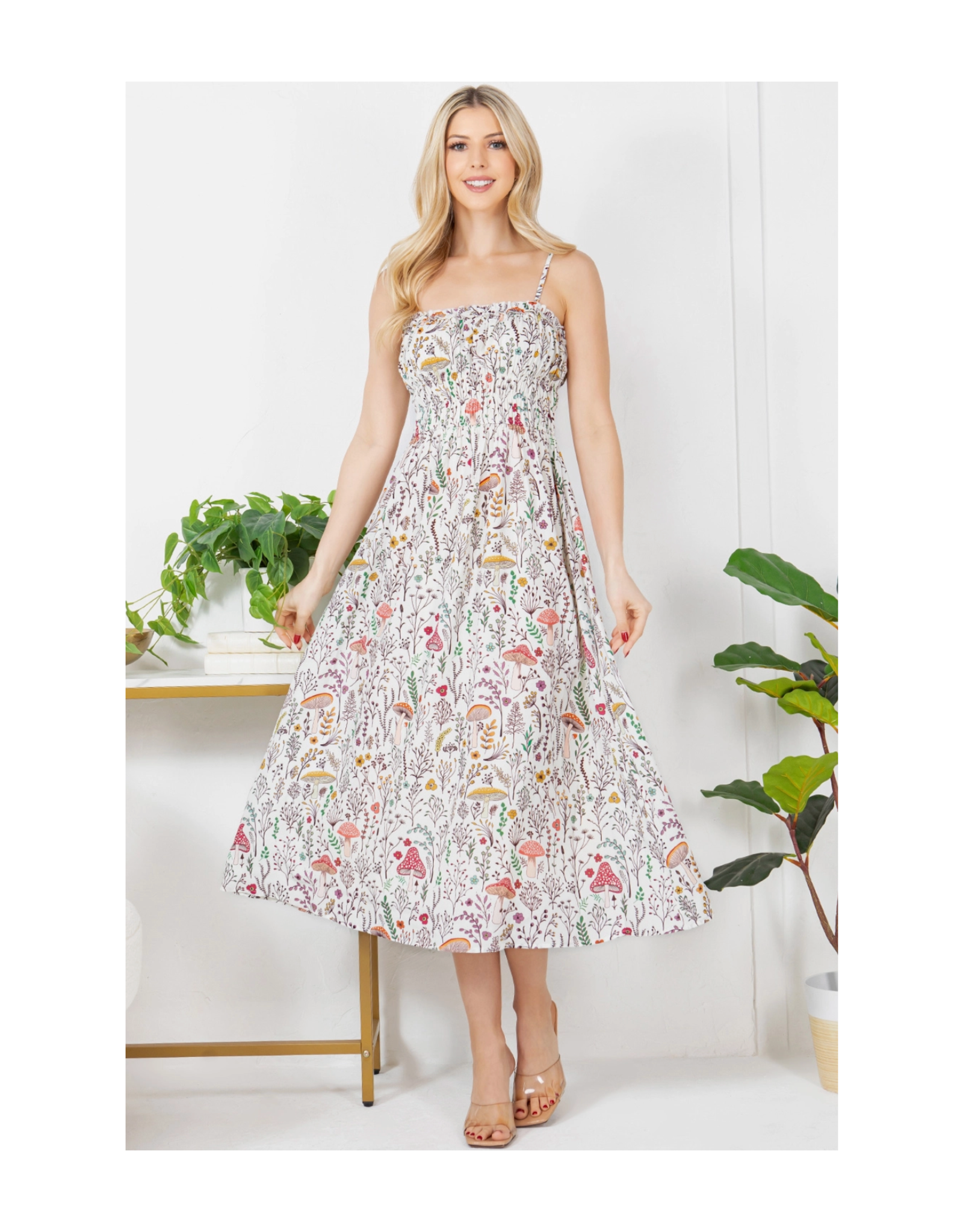 Fungi Mushroom Garden Cami Dress