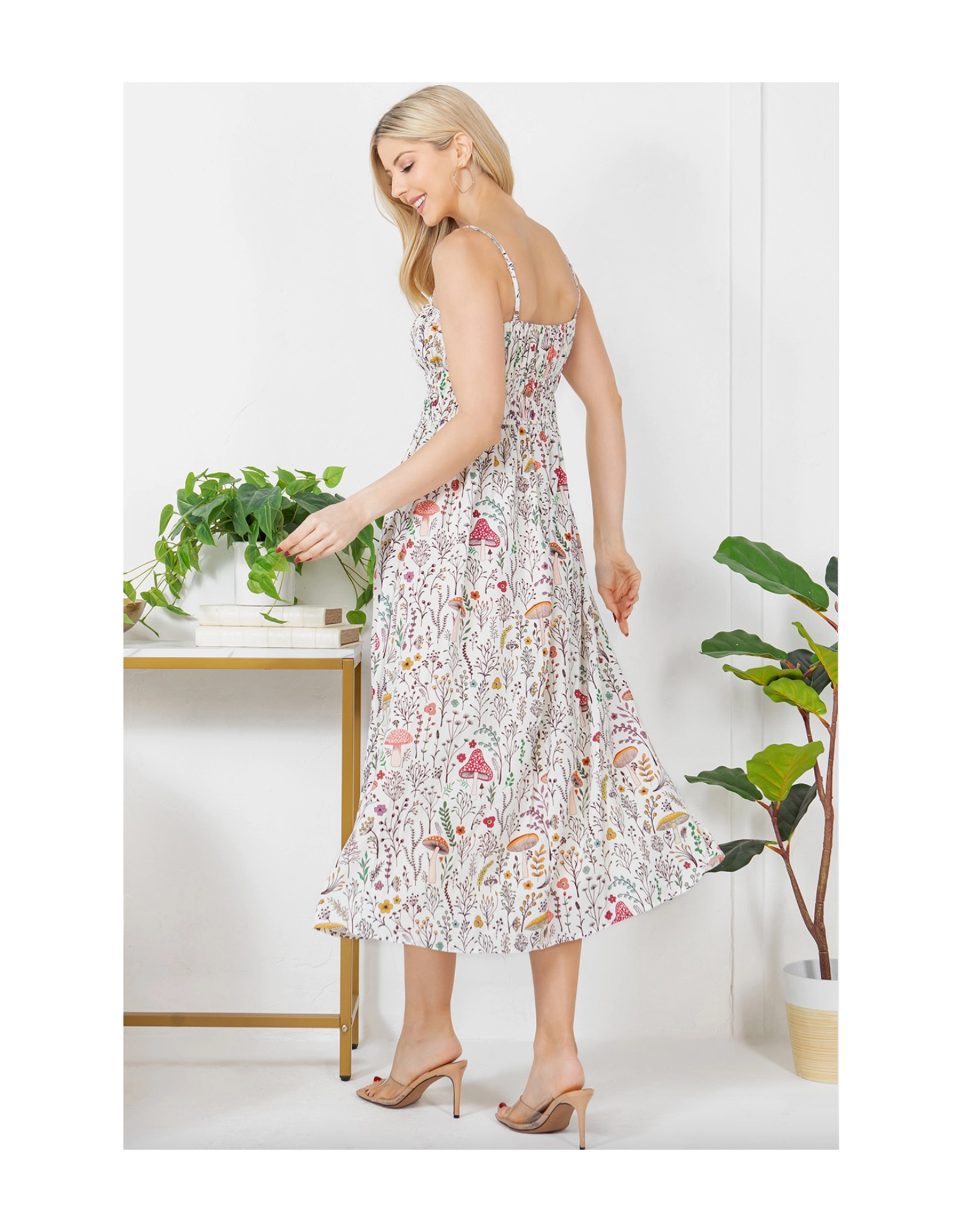 Fungi Mushroom Garden Cami Dress