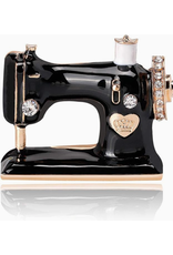 Vintage Style Sewing Machine Brooch Pin