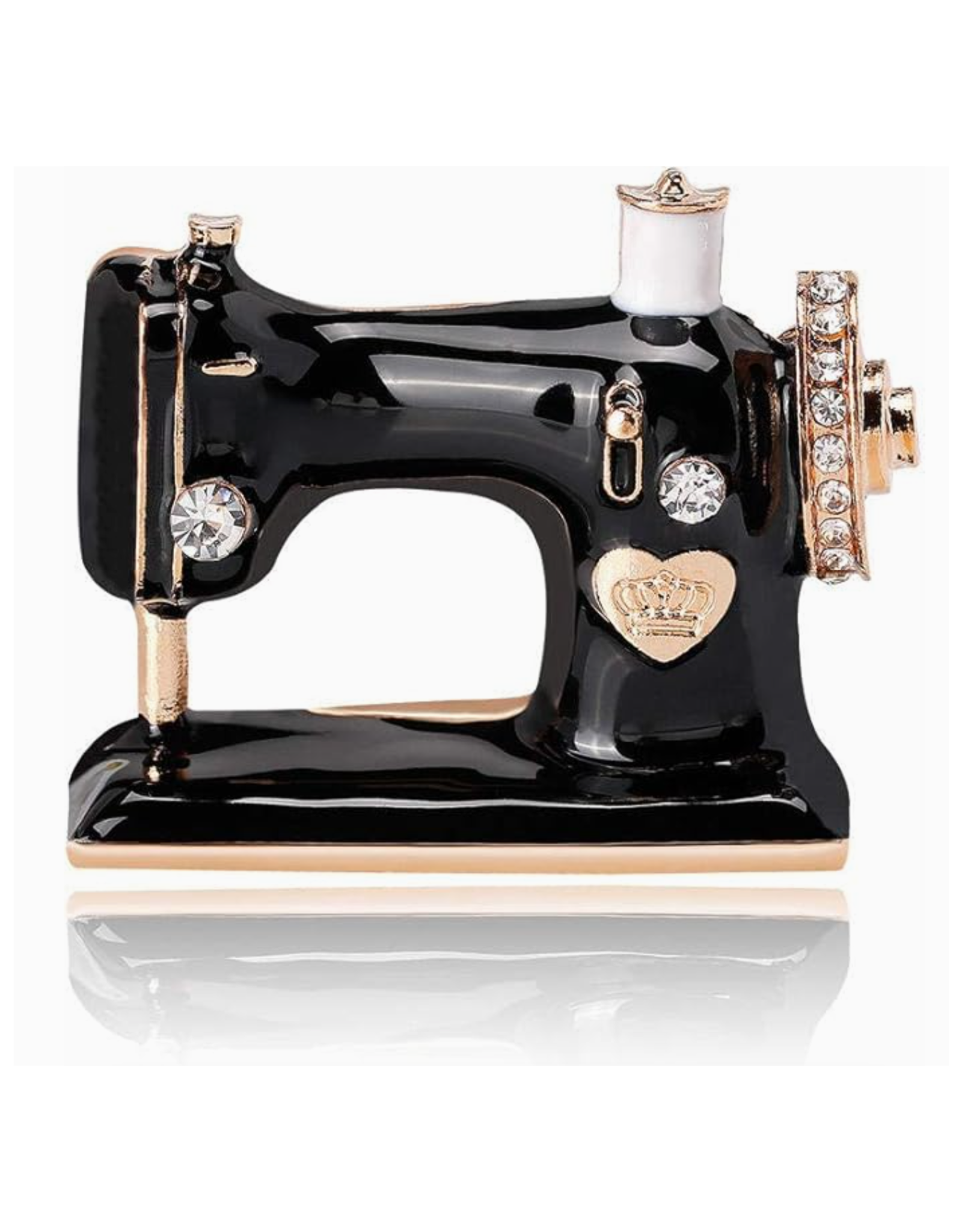 Vintage Style Sewing Machine Brooch Pin