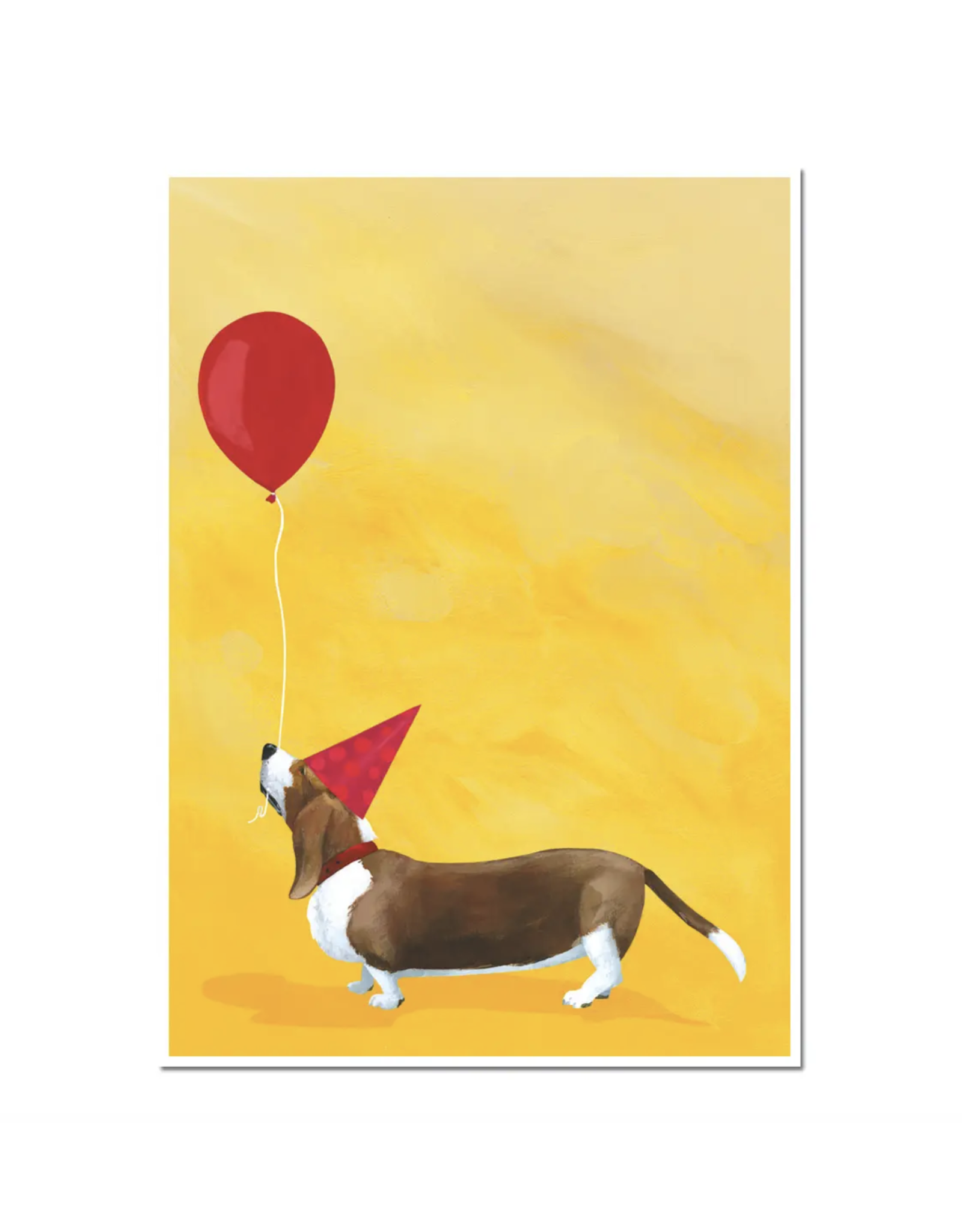 Basset Hound Birthday Greeting Card