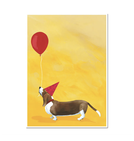 Basset Hound Birthday Greeting Card