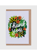 Thank You Shimmering Flowers Greeting Card Thank You Shimmering Flowers Greeting Card