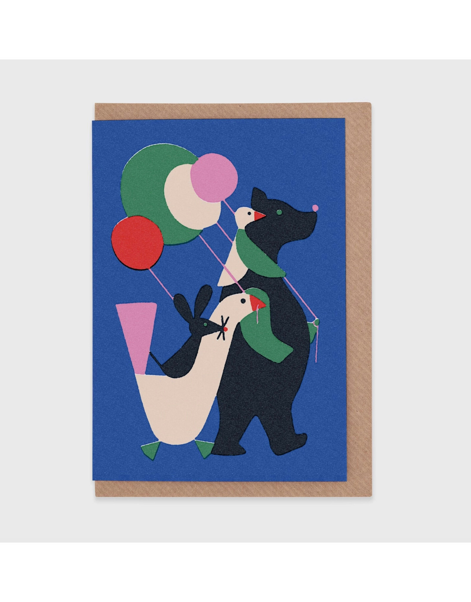 Animal Parade Greeting Card