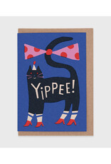 Yippee Party Cat Greeting Card Yippee Party Cat Greeting Card