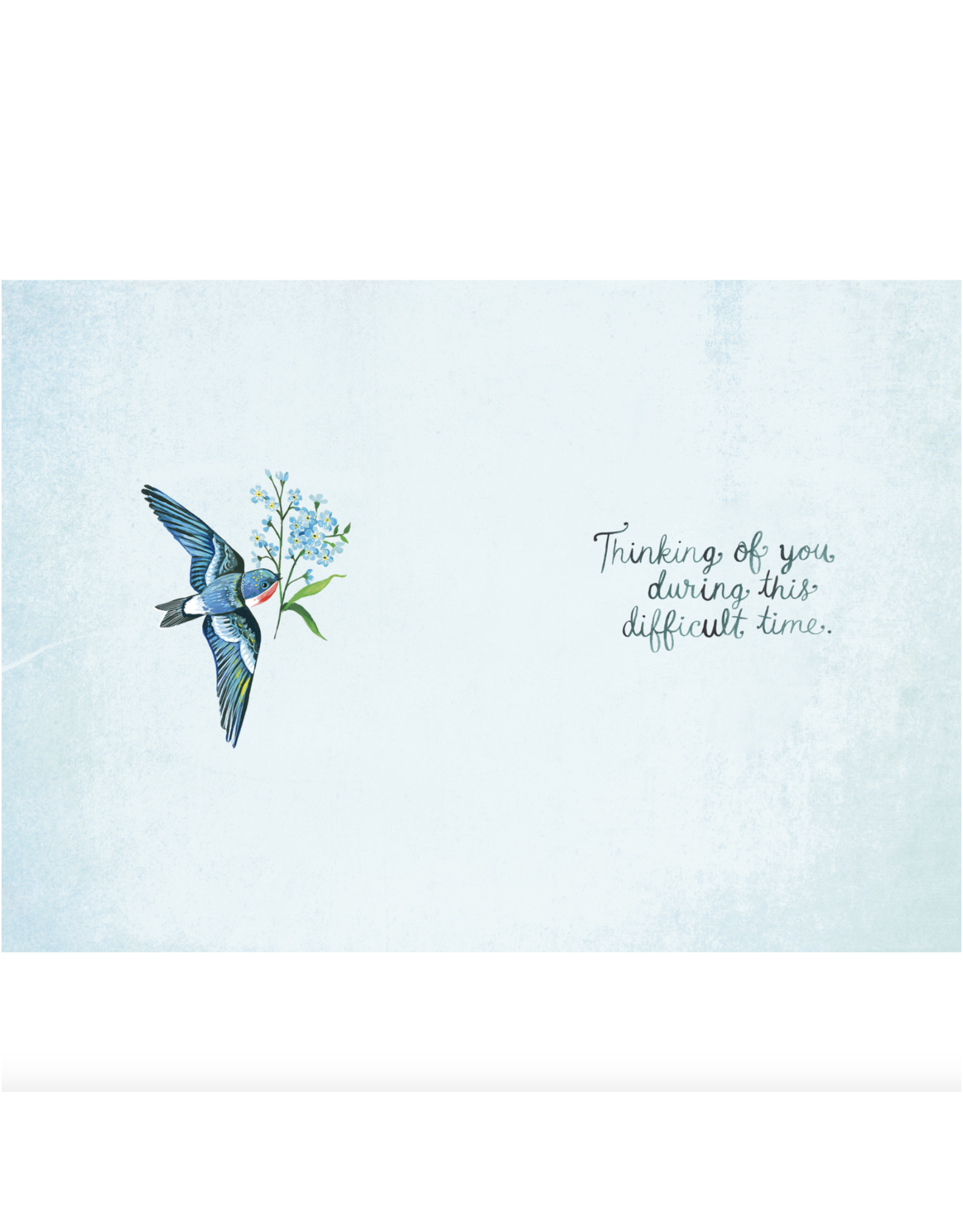 Sending You Comfort & Peace Swallows Greeting Card