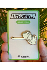 White Yoshi Enamel Pin (Glow in the Dark!)