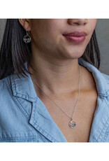 Mushroom Moon Necklace (Sterling Silver, Bronze)