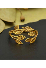 Leaf Cluster Adjustable Ring - Bronze Leaf Cluster Adjustable Ring - Bronze