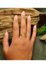 Leaf Cluster Adjustable Ring - Bronze Leaf Cluster Adjustable Ring - Bronze