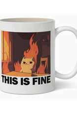 This Is Fine Cat Mug This Is Fine Cat Mug