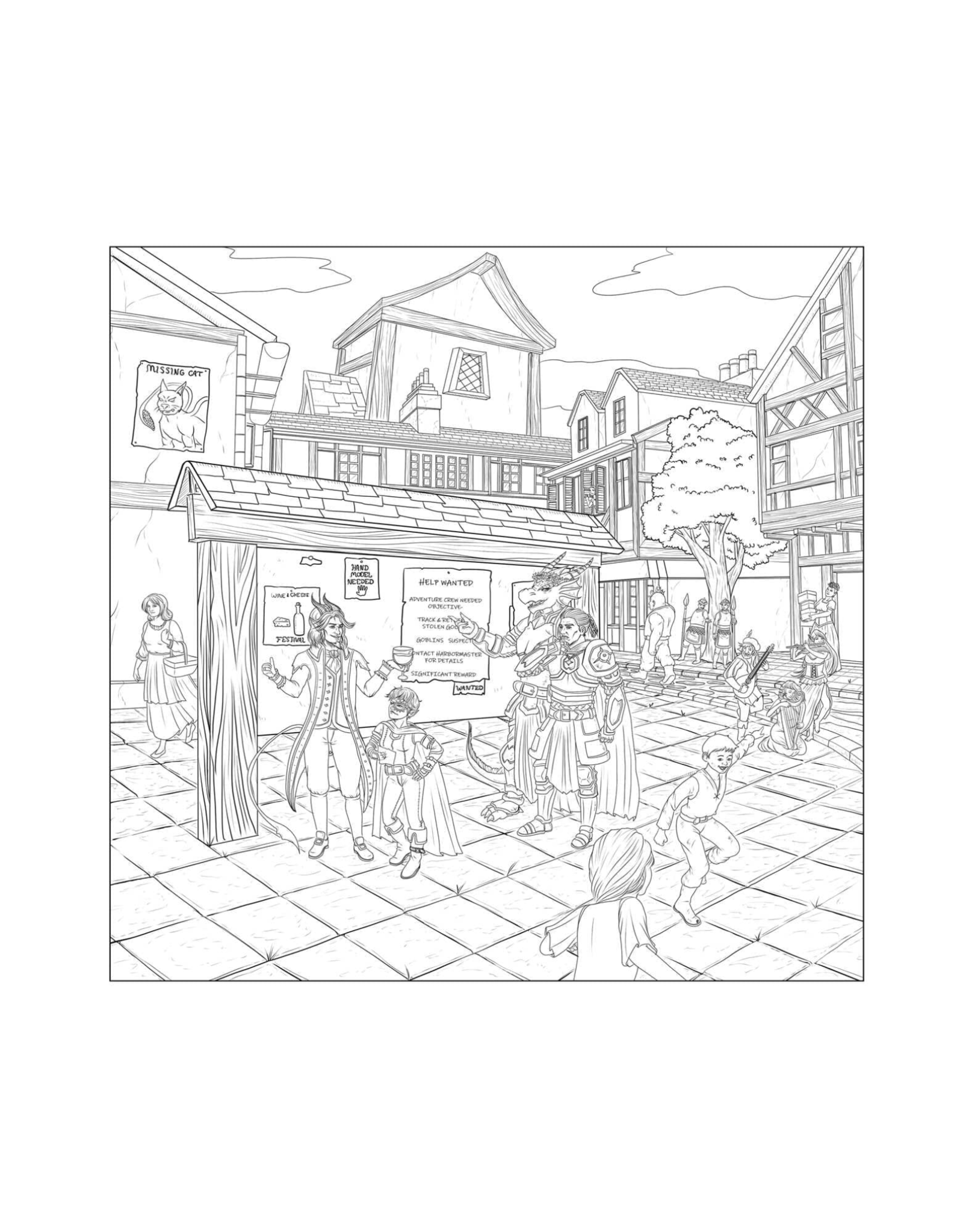 The Dungeonmeister Goblin Quest Coloring Book