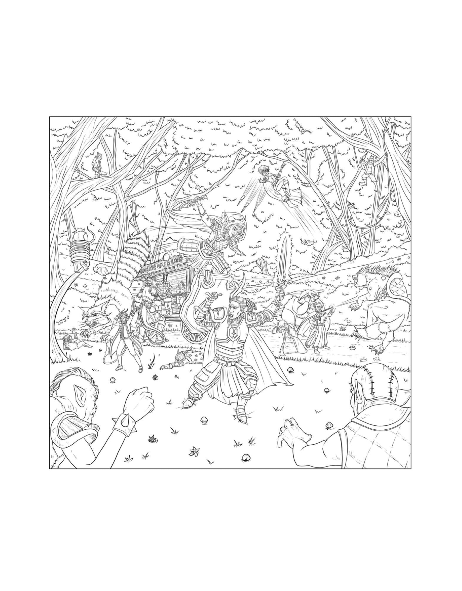 The Dungeonmeister Goblin Quest Coloring Book