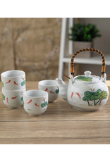 Koi Lotus Tea Set for 4