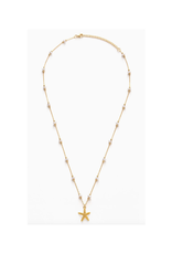 Starfish and Fresh Water Pearl Necklace